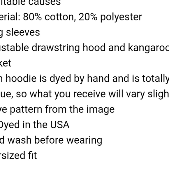 Ivory Ella Tie Dye hoodie - Picture 8 of 8